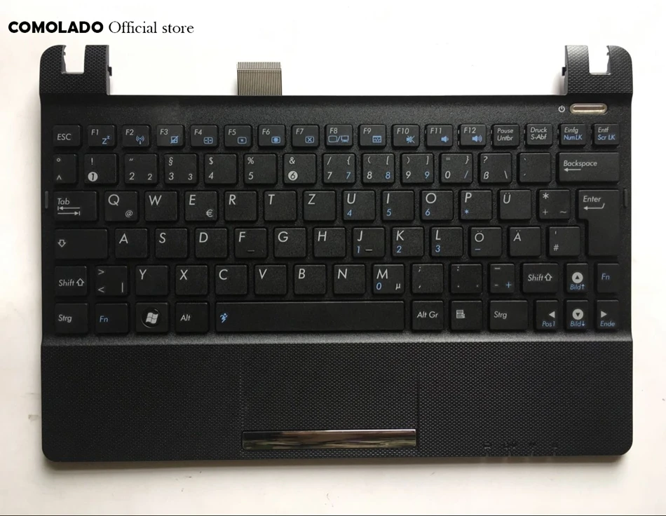 GR немецкая кетборд для ASUS Eee PC X101H X101CH белая клавиатура plamrest черная