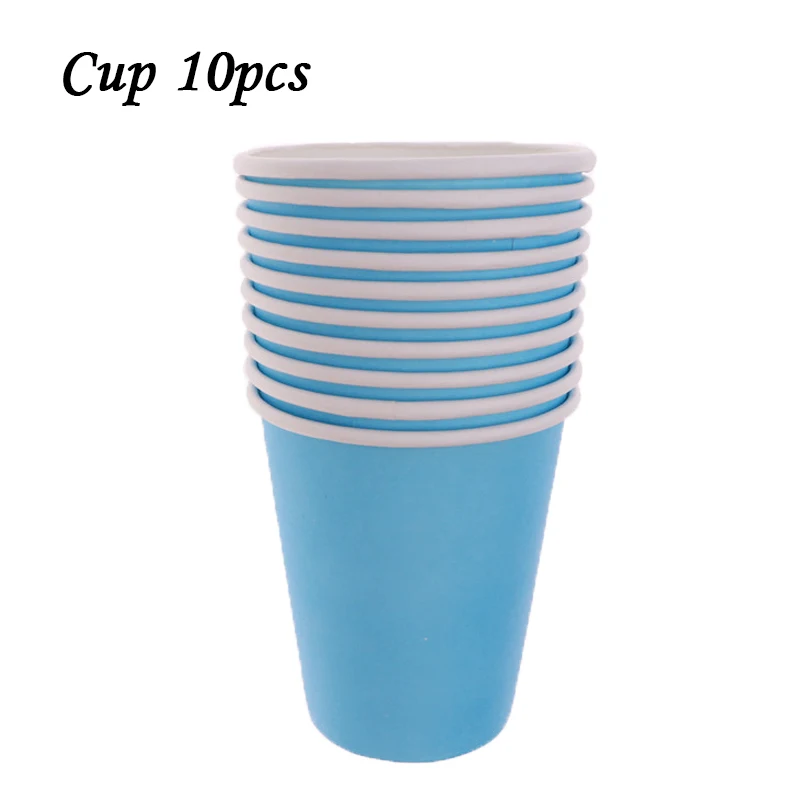 Cup10pcs 10 шт./Партия красная розовая тарелка чашка соломенная одноразовая коробка для посуды сплошной цвет день рождения предметы домашнего обихода Детская Игрушка В ванную - Цвет: Cup10pcs