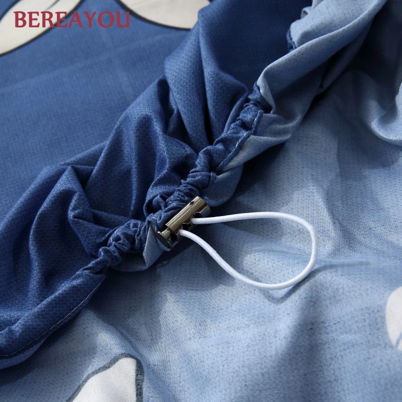 

Korean Aloe Cotton Fitted Bed Sheets Plant Flower Queen Size Bed Sheet Mattress Cover Bed Cover with Pillowcase drap housse