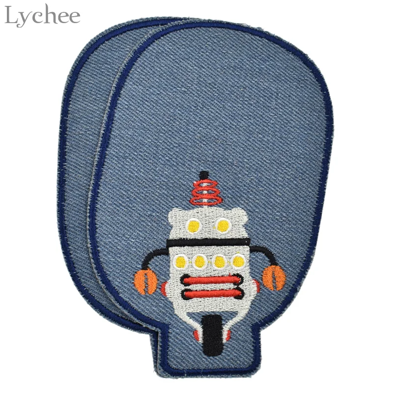 Lychee Life милые Мультяшные джинсы с животным утюгом на заплатках ремонт колено