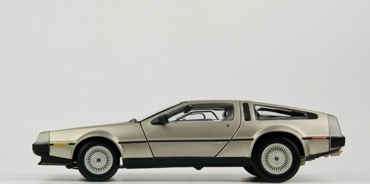 1:18 Масштаб Назад в будущее фильмы прототип модели автомобилей delorean DMC-12 scifi модель автомобиля рождественский подарок