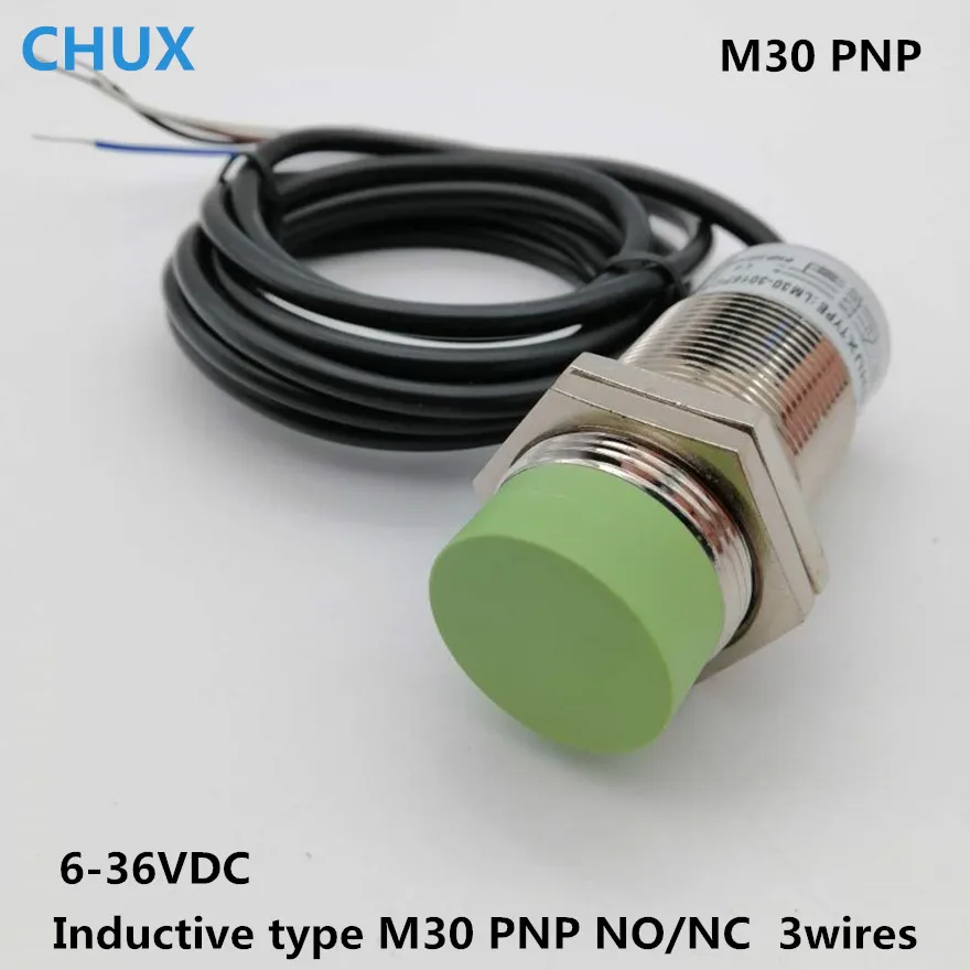 Inductive Proximity Switch PNP M30 NO/NC DC6-36V 3wires 15mm Detect Distance Cylinder type Motion Sensors | Обустройство дома
