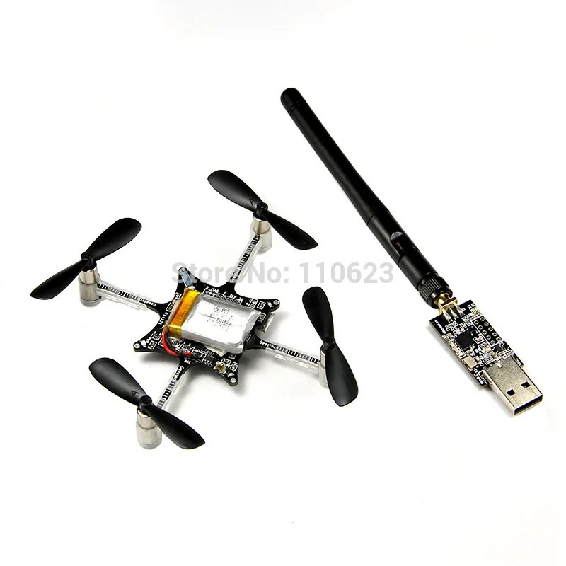 Разобранный вертолет Crazyflie Nano quad миниатюрный Квадрокоптер 10 DOF Crazyradio USB антенна