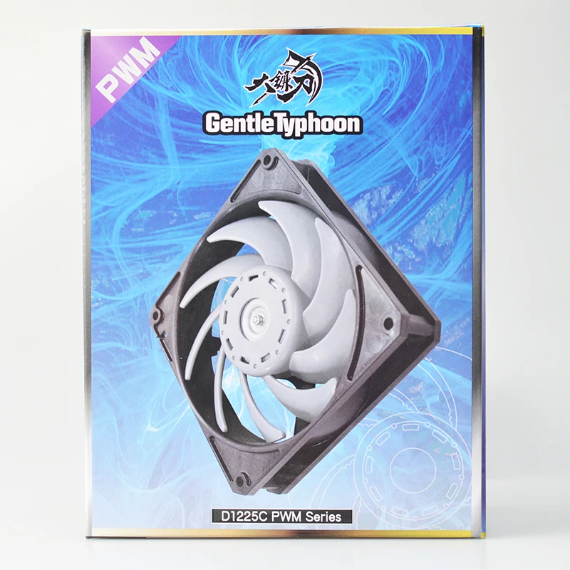 SCYTHE Gentle Typhoon GT1850 2150 PWM GT3000 компьютер PWM чехол вентилятор, покрытый проводом 12 см 4-контактный Вентилятор cooler master fit 120 мм вентилятор