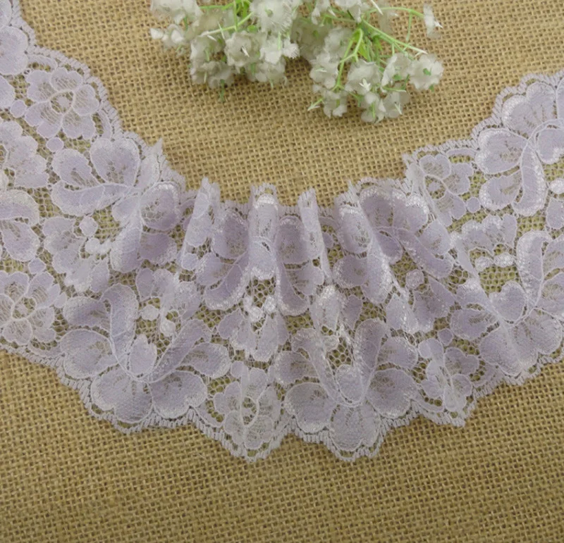 5 ярдов/партия тесемка шнурка полиэфира вышитая чистая кружевная отделка для
