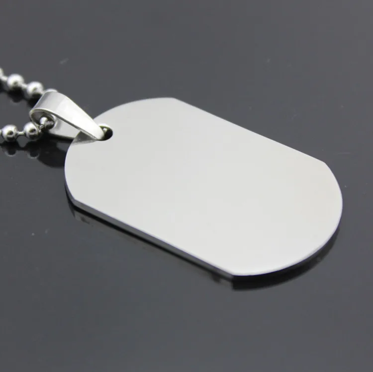 Оптовая продажа крутая Военная цепочка из нержавеющей стали в стиле милитари с