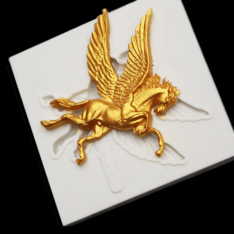 Pegasus силиконовая форма с изображением ангела DIY помадка Конфеты шоколадная