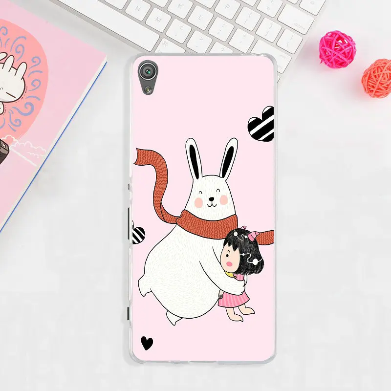 С милым рисунком кота Мягкий мобильный чехол для телефона Sony Xperia Z z1 z2 z3 Z4 Z5 Compact