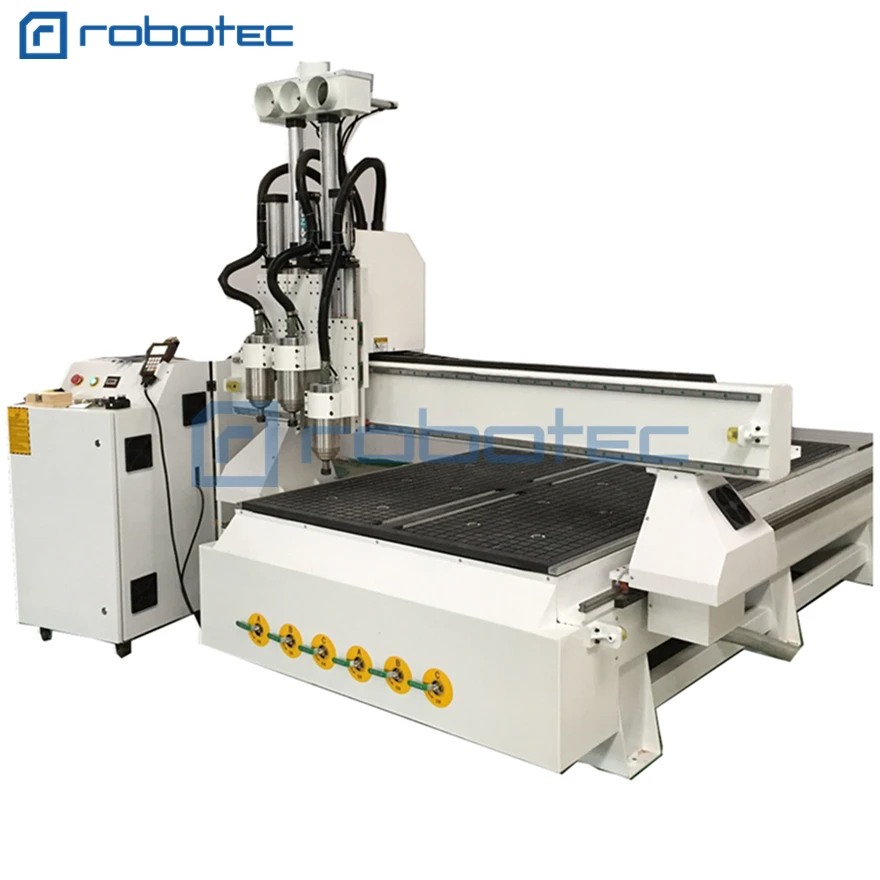 Высокое качество Три spindel пневматический atc cnc маршрутизатор для