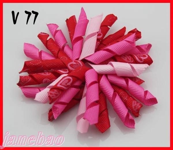 Бесплатная доставка 100 шт День святого Валентина разбрызгивает бант волосы