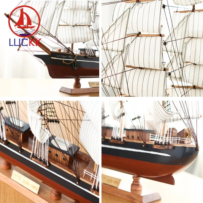 LUCKK 70 см деревянная статуэтка ручной работы CUTTY SARK морское домашнее украшение