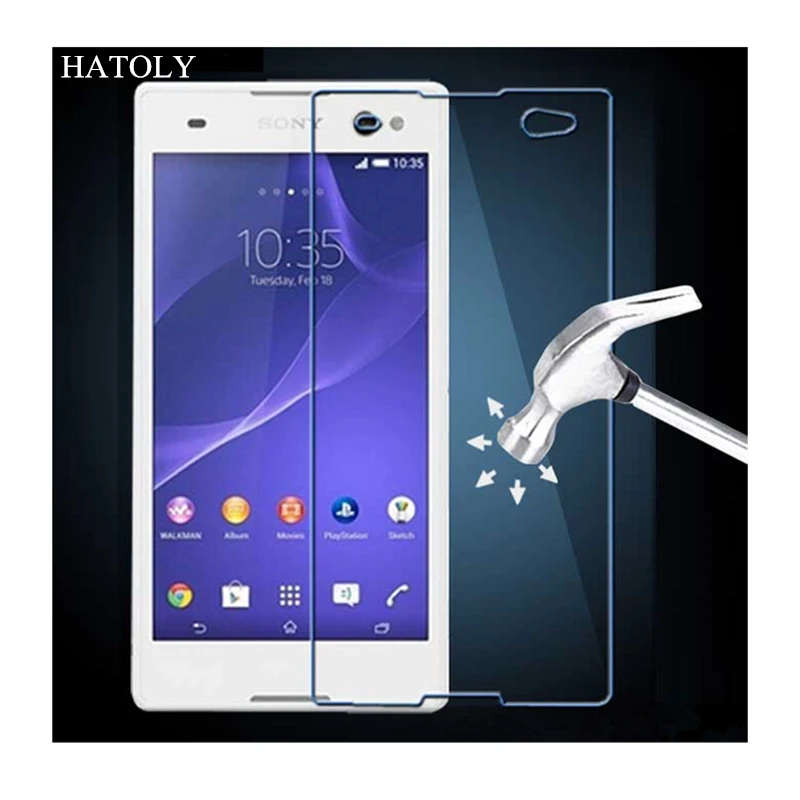 Для стекла Sony Xperia C3 закаленное стекло для Защита экрана двойное D2502 D2522 D2533|tempered
