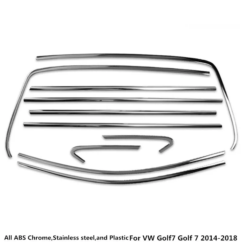 Автомобильная оконная лента из нержавеющей стали для VW Volkswagen Golf7 Golf 7 2014 2015 2016 2017