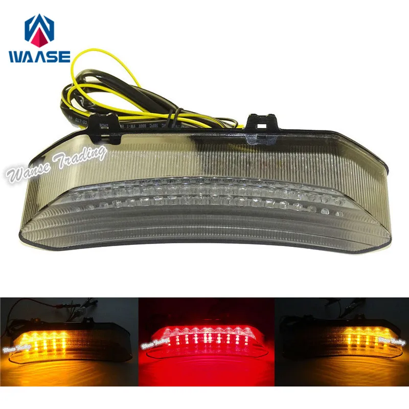 

waase For Yamaha YZF R1 2002 2003 E-Mark Tail Light Brake Turn Signals Integrated LED Light