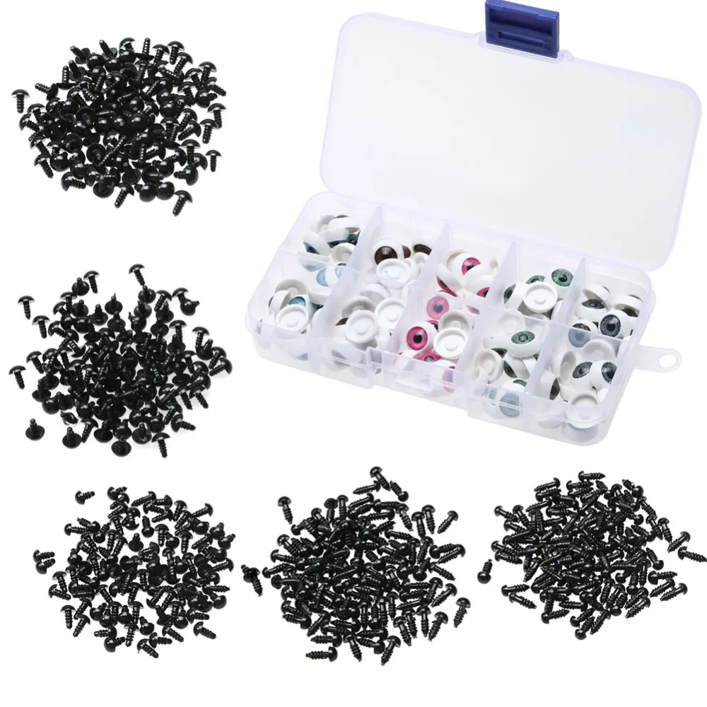 100 шт./лот пластиковые глаза куклы безопасные для плюшевого мишки мягкие игрушки