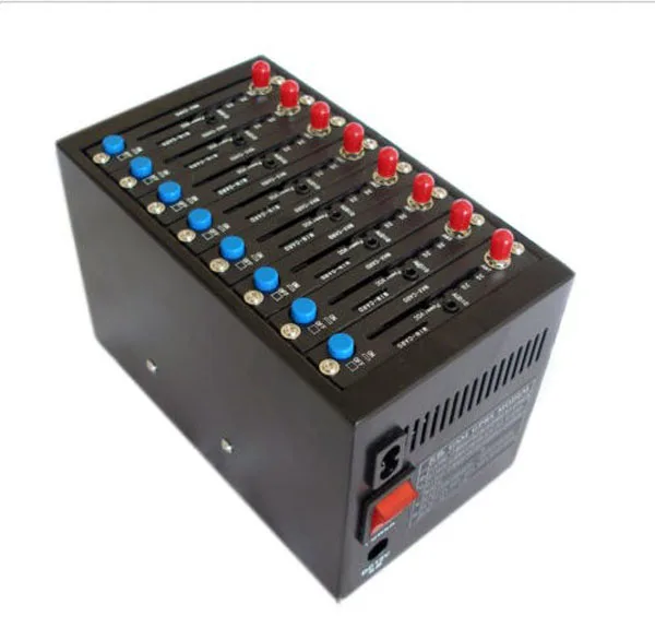 8 сим картами сыпучий SMS модем с программное обеспечение Wavecom Q2406A порт