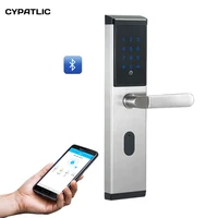 smart phone wireless door lock bluetooth lock with touch screen password keypad and hidden ic card reader