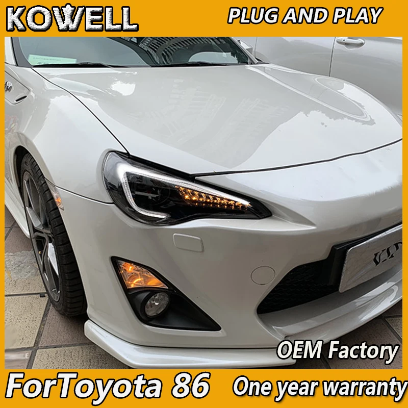 

KOWELL Car Styling for FOR Toyota FT GT 86 FT86 GT86 Subaru BRZ 2012-2018 Headlights LED Headlight DRL Lens Double Beam