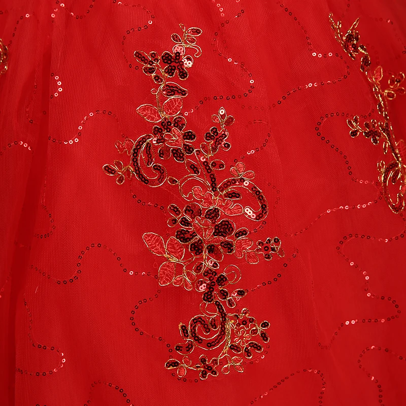 Весна лето 2020 Новое поступление вырез лодочкой рукав до локтя из красного