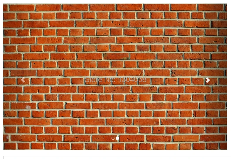 Бесплатная доставка пользовательские фрески красные кирпичные обои роспись