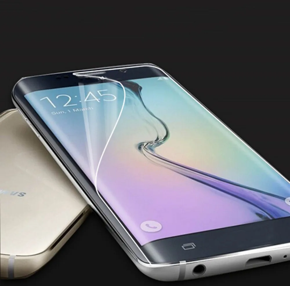 Полное покрытие для Samsung Galaxy S7 S6 S8 Plus Edge прозрачный защитный экран из ТПУ HD мягкая