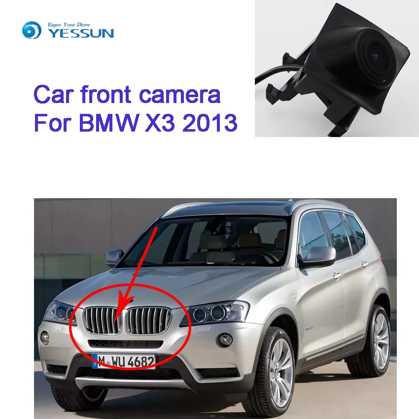 YESSUN CCD HD Автомобильная Камера Переднего Вида для BMW X3 2013 камера заднего вида