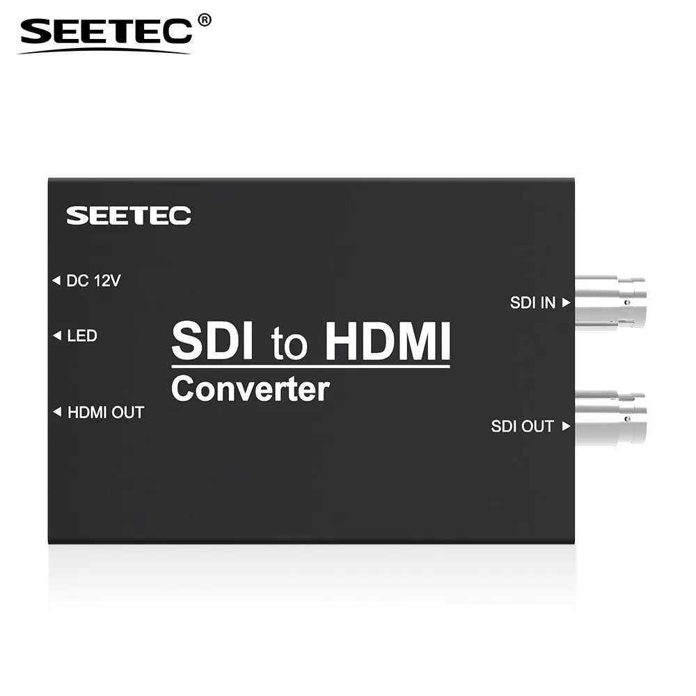 Конвертер Seetec вт hdmi черный преобразователь SDI тяжелый металлический корпус для