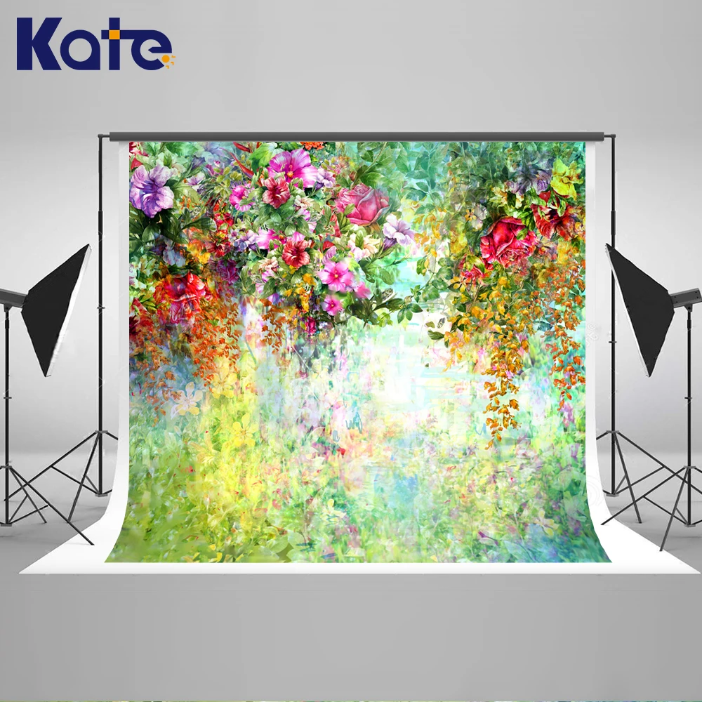 Kate 5x7ft розовый цветок детские фоны для фотосъемки новорожденного фотостудия абстрактный фоновая заставка для душа детская моющиеся задний план