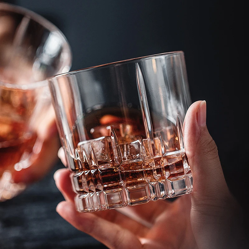 

1Pcs Lead-free Crystal glass cup whiskey glass wine cup Creative thickening cocktail glass Classic cup household Party Supplies