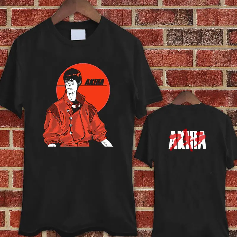 Акира аниме Япония Kaneda видеоигра Аниме Черная футболка футболки S 3XL Новинка