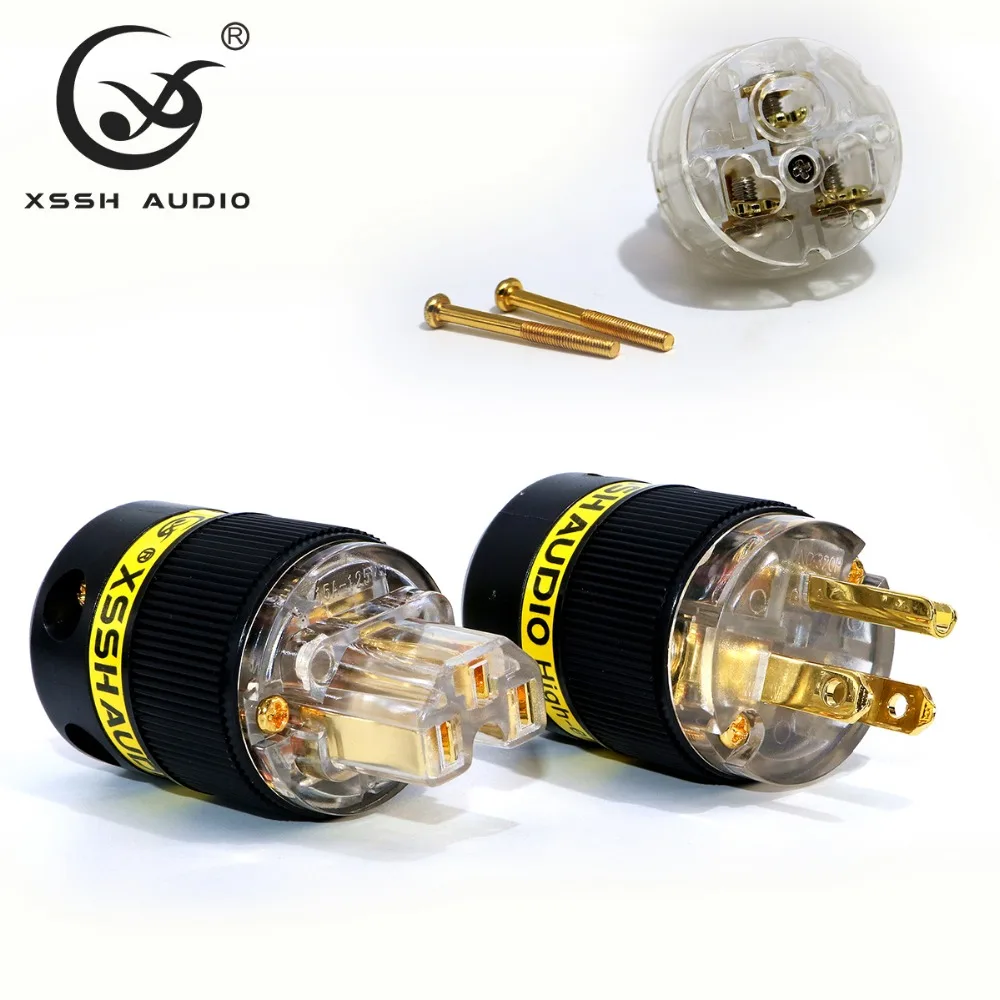 Hi end HIFI Электрический разъем XSSH Audio YIVO с покрытием из чистой меди золото и родий 18