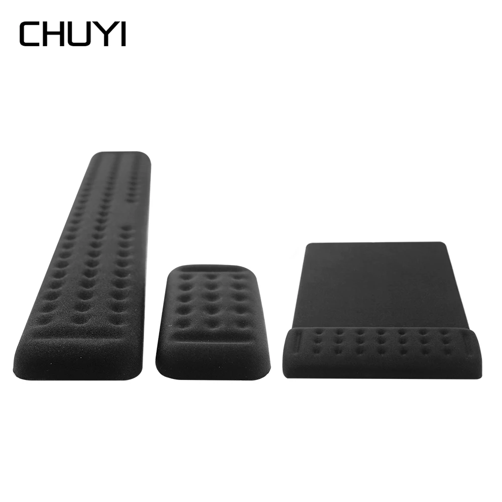 Игровой коврик для мыши CHUYI из пены с эффектом памяти гелевый подставкой запястья
