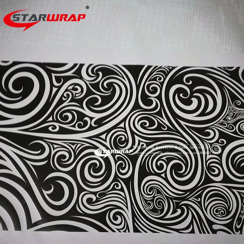 Starwrap черно-белая наклейка бомба виниловая пленка бомбежка граффити Виниловая