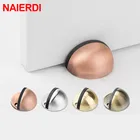 Ограничитель двери NAIERDI, резиновые дверные упоры, наклейка без перфорации, скрытые дверные держатели, напольный дверной стопор без гвоздей