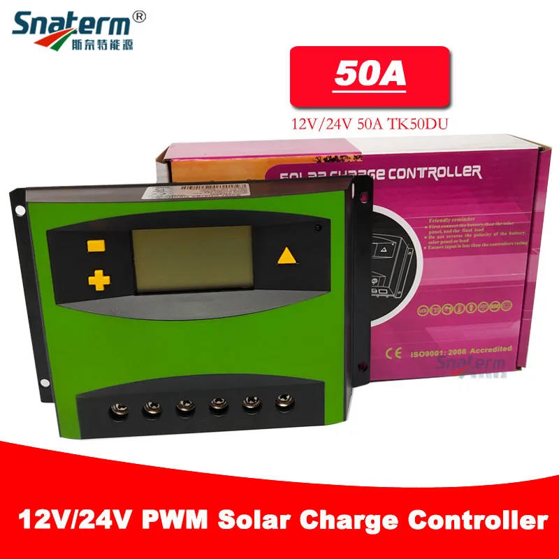 60A/50A 12 В 24 в авто ЖК Солнечный PV Контроллер заряда регуляторы TK50DU/TK60DU солнечный PV зарядное устройство для 12 В 24 В солнечной системы