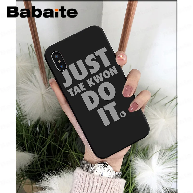 A13 Babaite Kungfu тхэквондо черный мягкий ТПУ чехол для телефона чехол для Apple iPhone 7 8 6 6S Plus X XS MAX 5 5S SE XR чехол - Цвет: A13