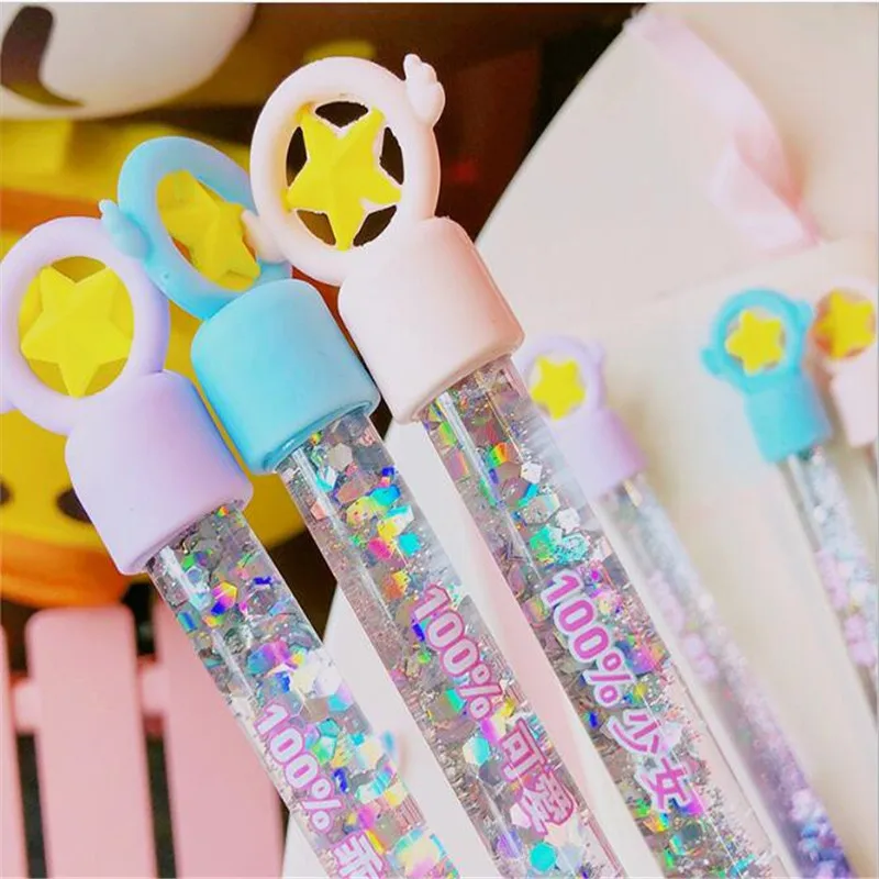 Аниме карта Captor Cardcaptor Sakura Star цветная ручка с зыбучим песком Шариковая школьные