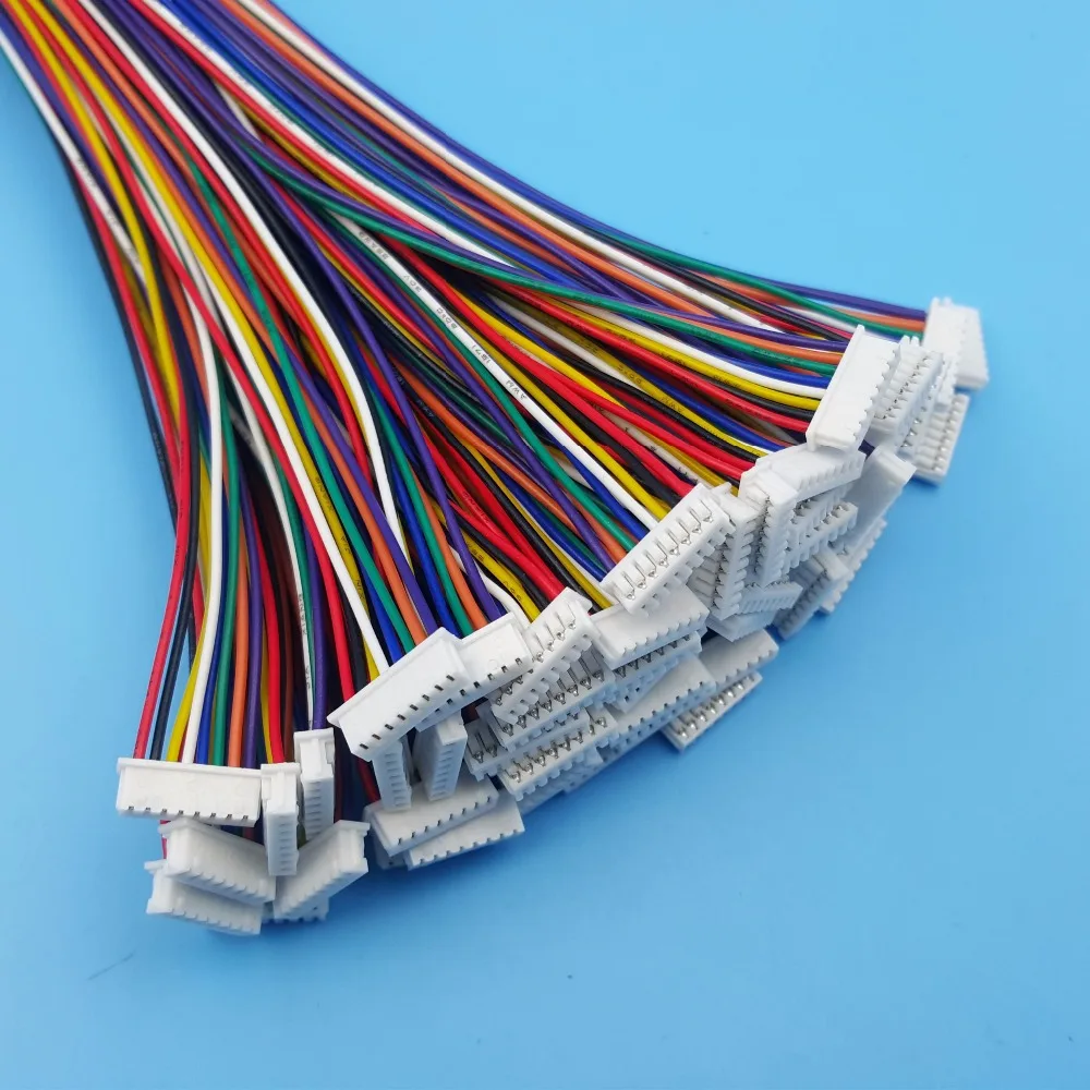 50 наборов 8Pin Одна Головка Micro JST шаг 1 25 мм 15 см 28AWG провод к разъему платы|single wire