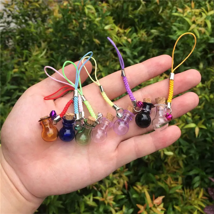 Подвески в форме бутылочки миниатюрные браслеты с колокольчиками бутылочек