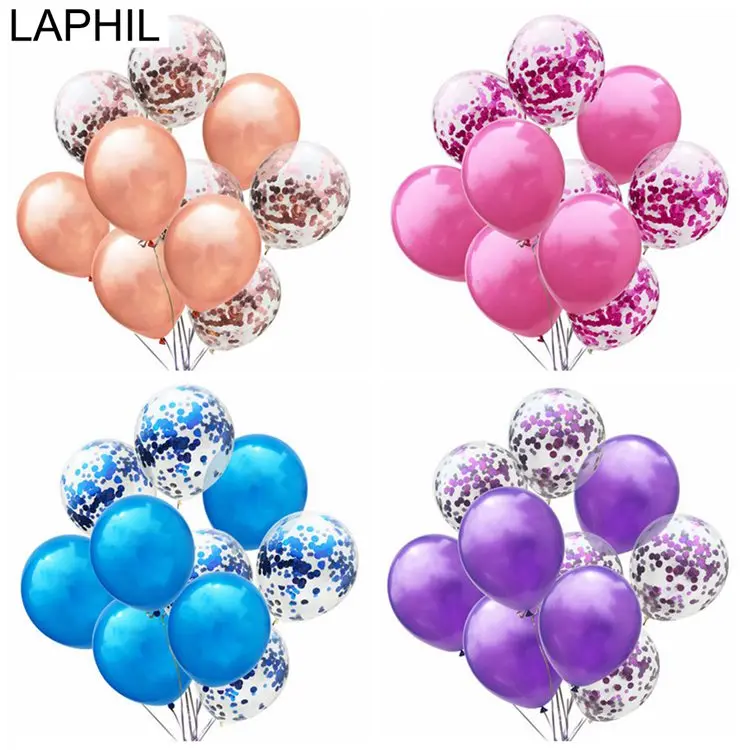 LAPHIL 10 шт. розовое золото шампанское конфетти воздушный шар Набор Baby Shower пол раскрыть баллоны мальчик девочка день рождения украшения Дети
