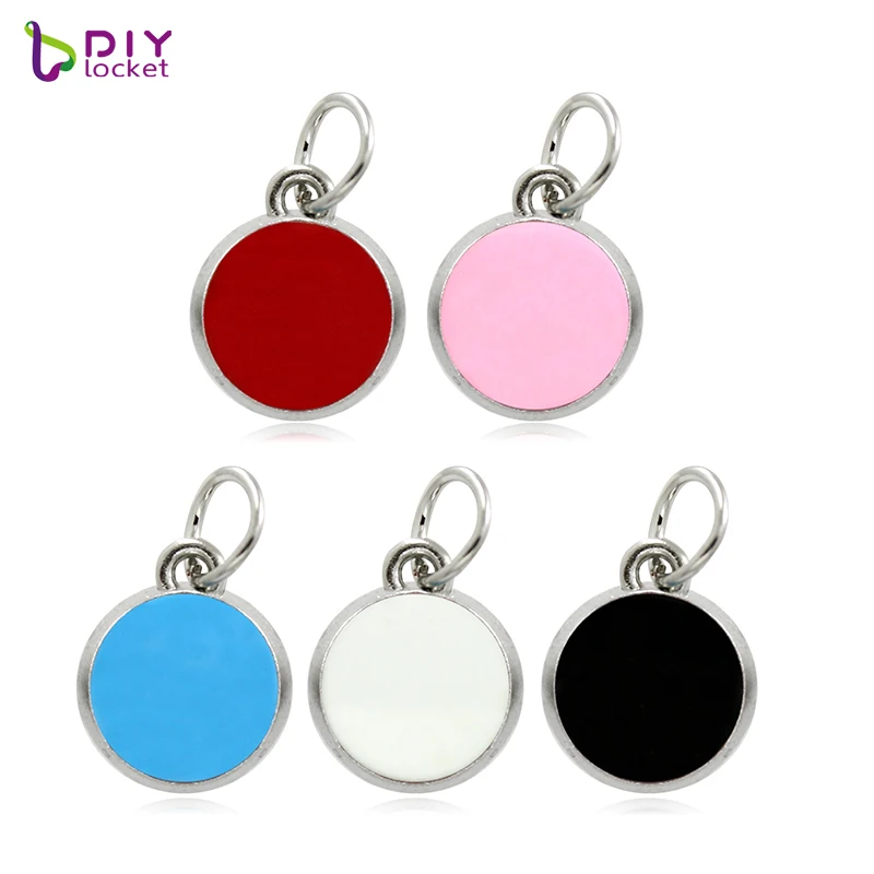 10 шт./лот смешанные цвета Круглые Подвески Ожерелье подходят Плавающие медальон