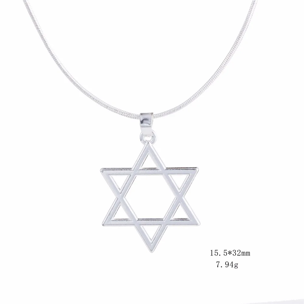 Fishhook ювелирные изделия Звезда Давида кулон змея цепочка ожерелье для женщин и