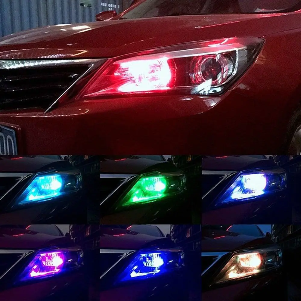 T10 RGB W5W светодиодный огни с пульта дистанционного управления RGBW 501 194 168 6SMD 5050