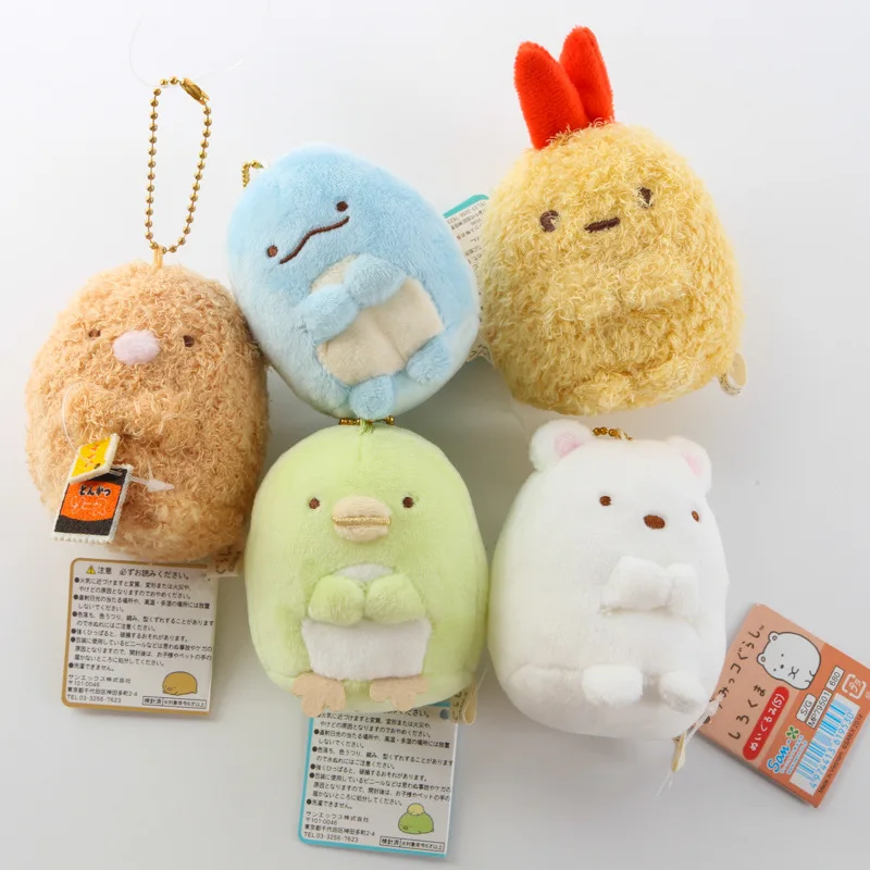 Мини креативный мешок Рождественские Подвески подарок мягкая чучела Sumikkogurashi Sumikko плюшевый брелок животные Kawaii угловая кукла создания 8 см