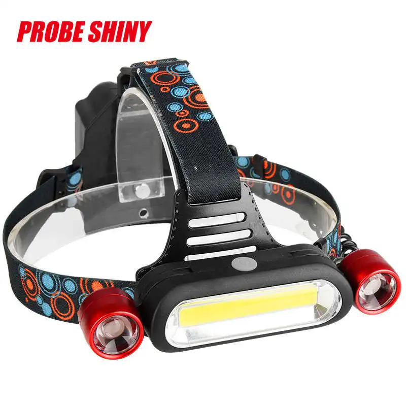 15000LM 2x XM L T6 LED + COB Перезаряжаемый 18650 Головной фонарь светодиодный фонарик usb