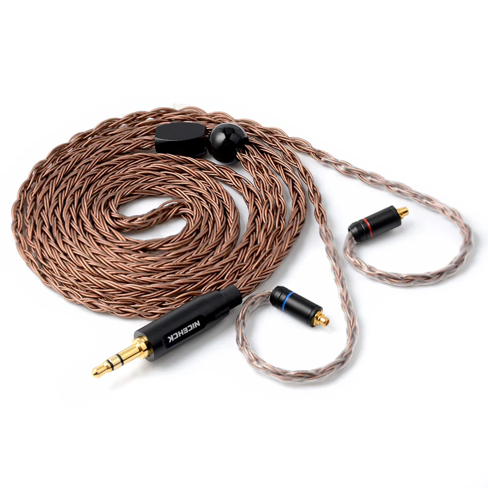 NiceHCK 16 Core чистая медь HIFI обновленный кабель 3 5/2 5/4 4 мм разъем MMCX/2Pin для KZZSN/AS06/ZS10