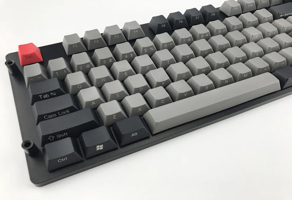 104 ключей набор черный серый смешанный Dolch толстые PBT брелки ANSI макет OEM профиль