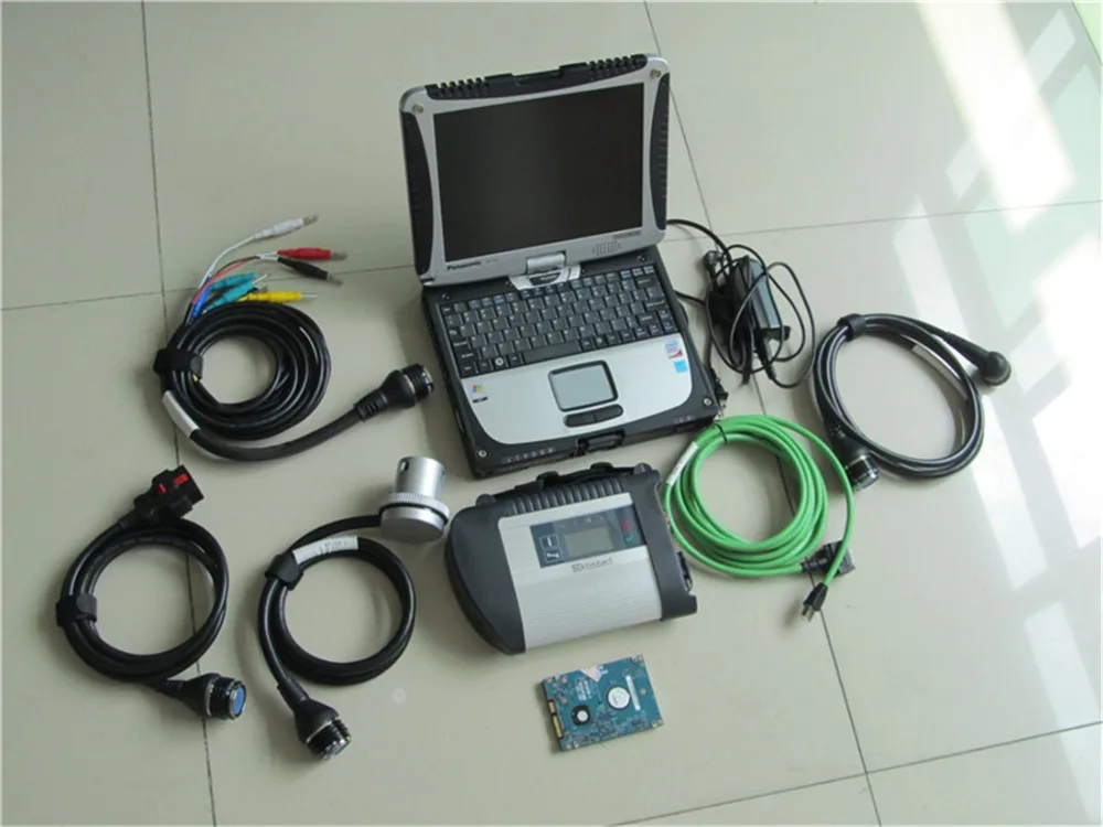 CF19 + MB Star C4 SD Connect V ediam/DTS HDD X etry диагностики Системы компактный 4 мультиплексор для