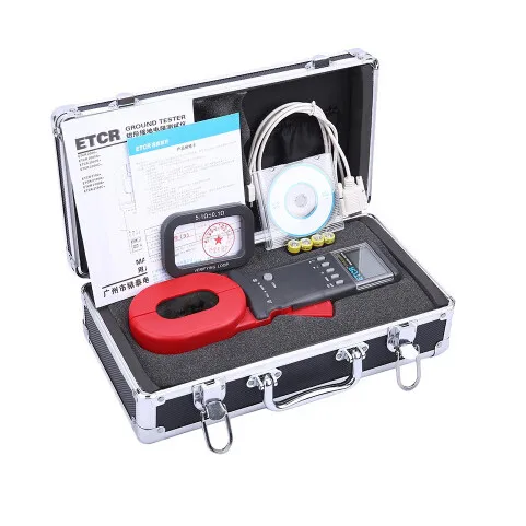 Цифровой тестер сопротивления наземным зажимом ETCR2000E + с интерфейсом RS232