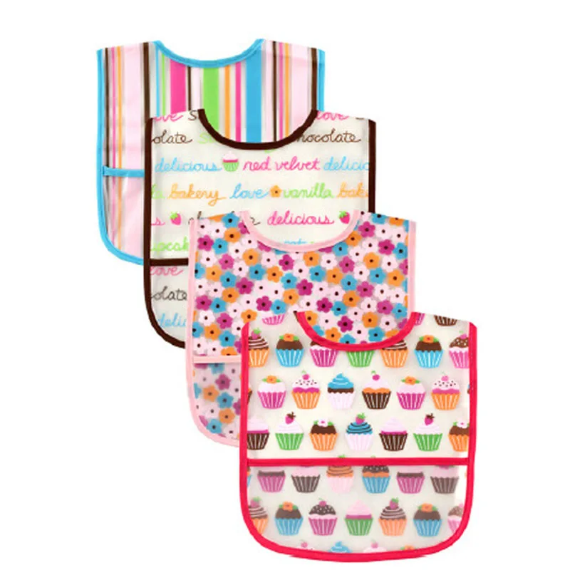 Водонепроницаемые нагрудники для детей 4 шт./лот бесплатная доставка | Детская